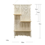 Decorative Macrame Plant Holder with Shelves | Kelmera