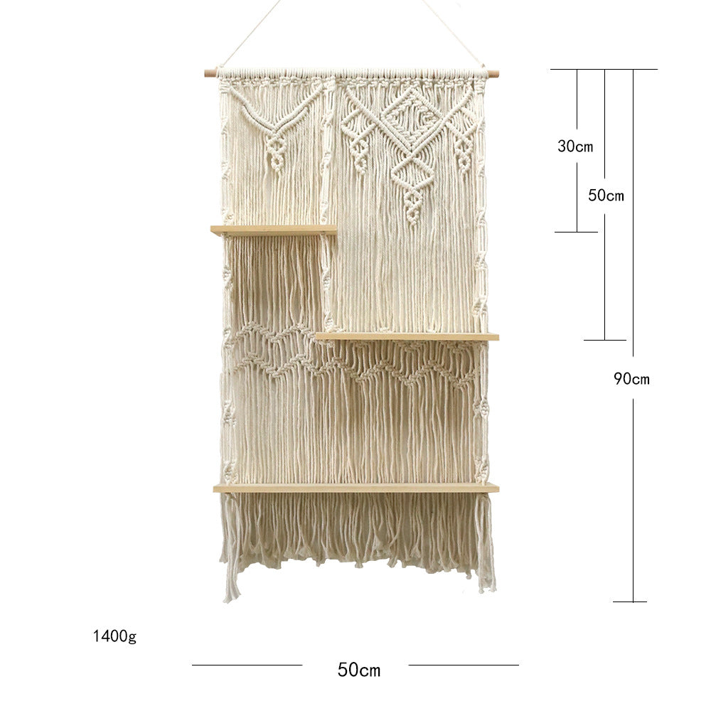 Decorative Macrame Plant Holder with Shelves | Kelmera