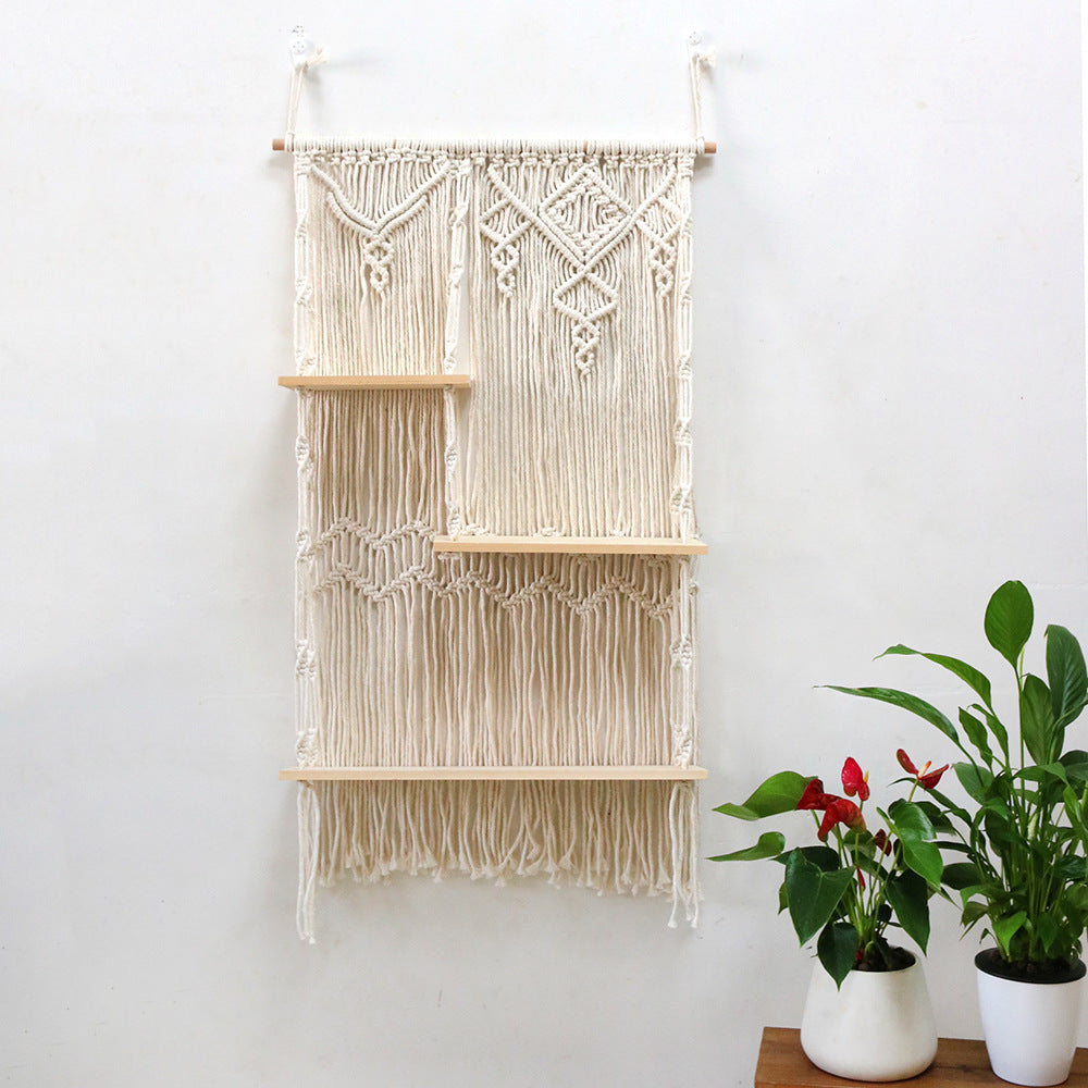 Decorative Macrame Plant Holder with Shelves | Kelmera