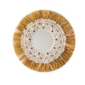 Decorative Macrame Round Wall Mirror Model Eu9K | Kelmera