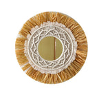 Decorative Macrame Round Wall Mirror Model Eu9K | Kelmera