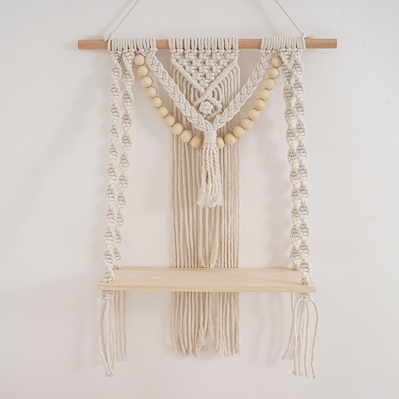 Decorative Macrame Shelf Blue Black | Kelmera