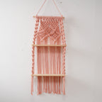 Decorative Macrame Shelf Blue Black | Kelmera