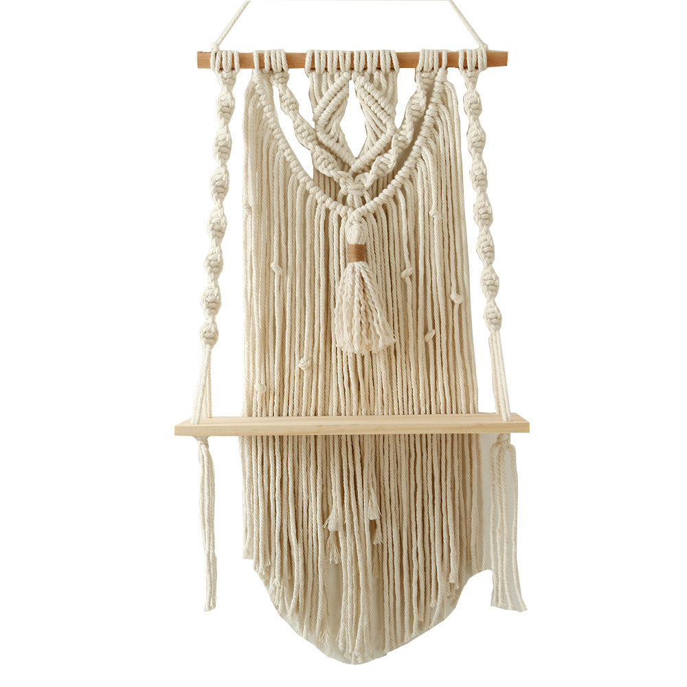 Decorative Macrame Shelf Blue Black | Kelmera
