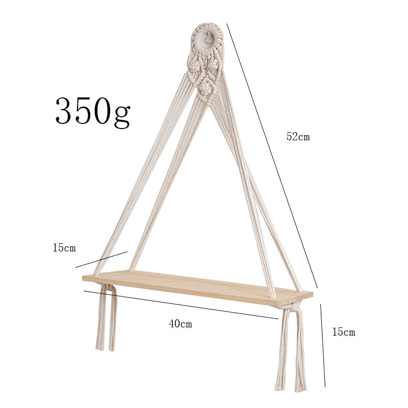 Decorative Macrame Shelf Blue Black | Kelmera