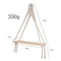 Decorative Macrame Shelf Blue Black | Kelmera