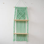 Decorative Macrame Shelf Blue Black | Kelmera