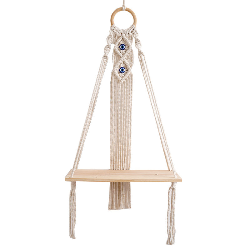 Decorative Macrame Shelf Blue Black | Kelmera