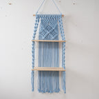 Decorative Macrame Shelf Blue Black | Kelmera