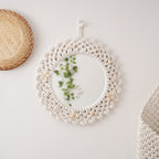 Decorative Macrame Star-Shaped Wall Mirror | Kelmera