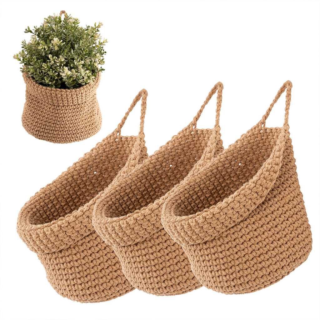 Decorative Macrame Storage Basket Brown | Kelmera
