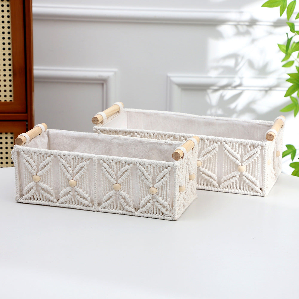 Decorative Macrame Storage Basket | Kelmera
