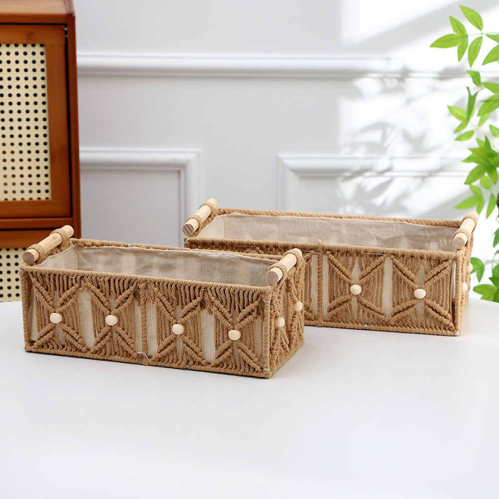 Decorative Macrame Storage Basket | Kelmera