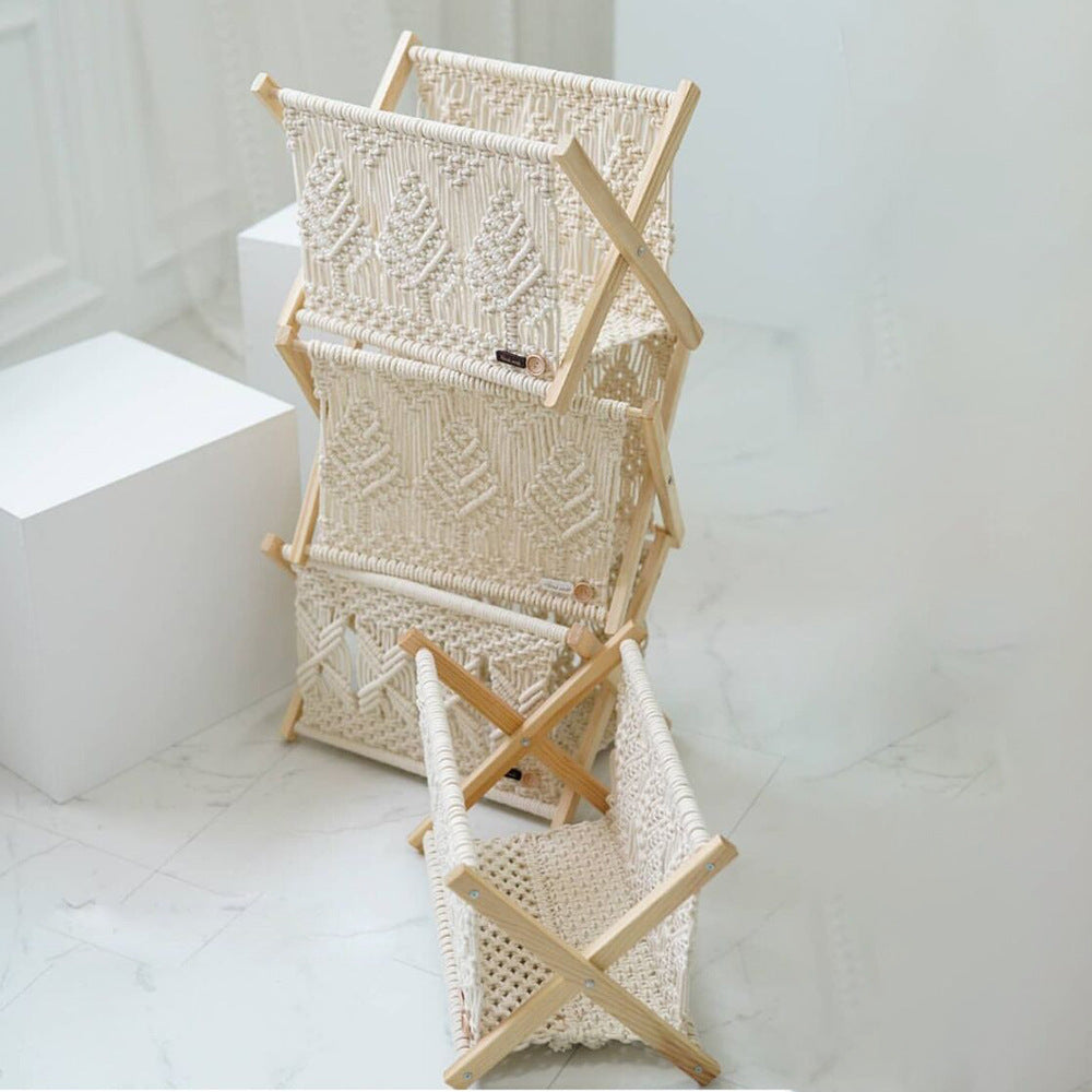 Decorative Macrame Storage Basket Model Glzf | Kelmera