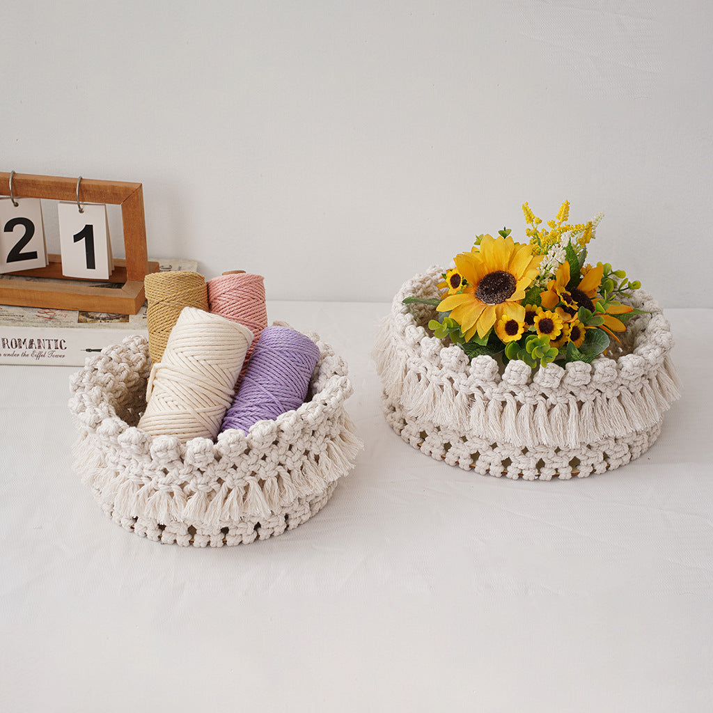 Decorative Macrame Storage Basket Model Glzf | Kelmera