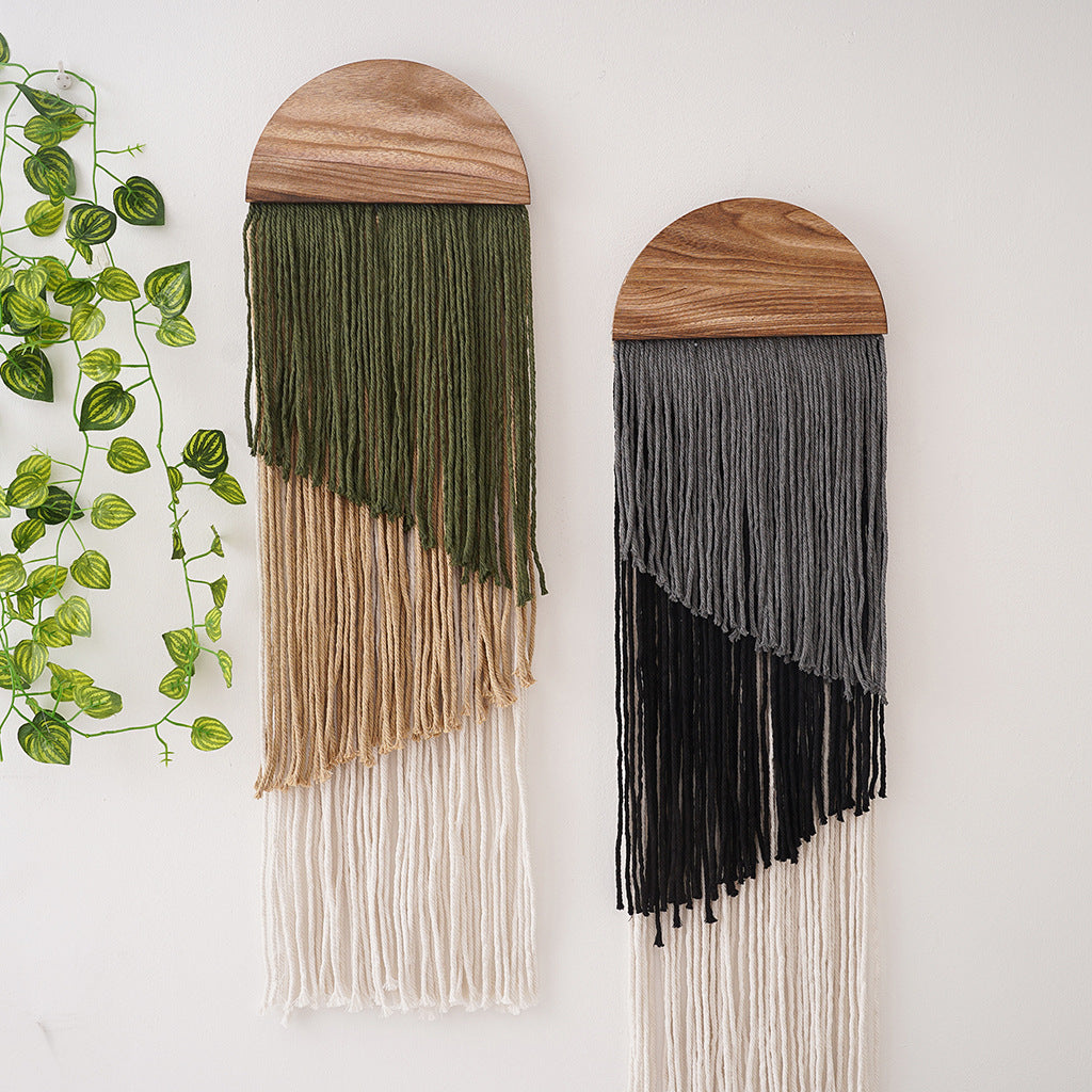 Decorative Macrame Wall Art 10 × 33 Inch | Kelmera