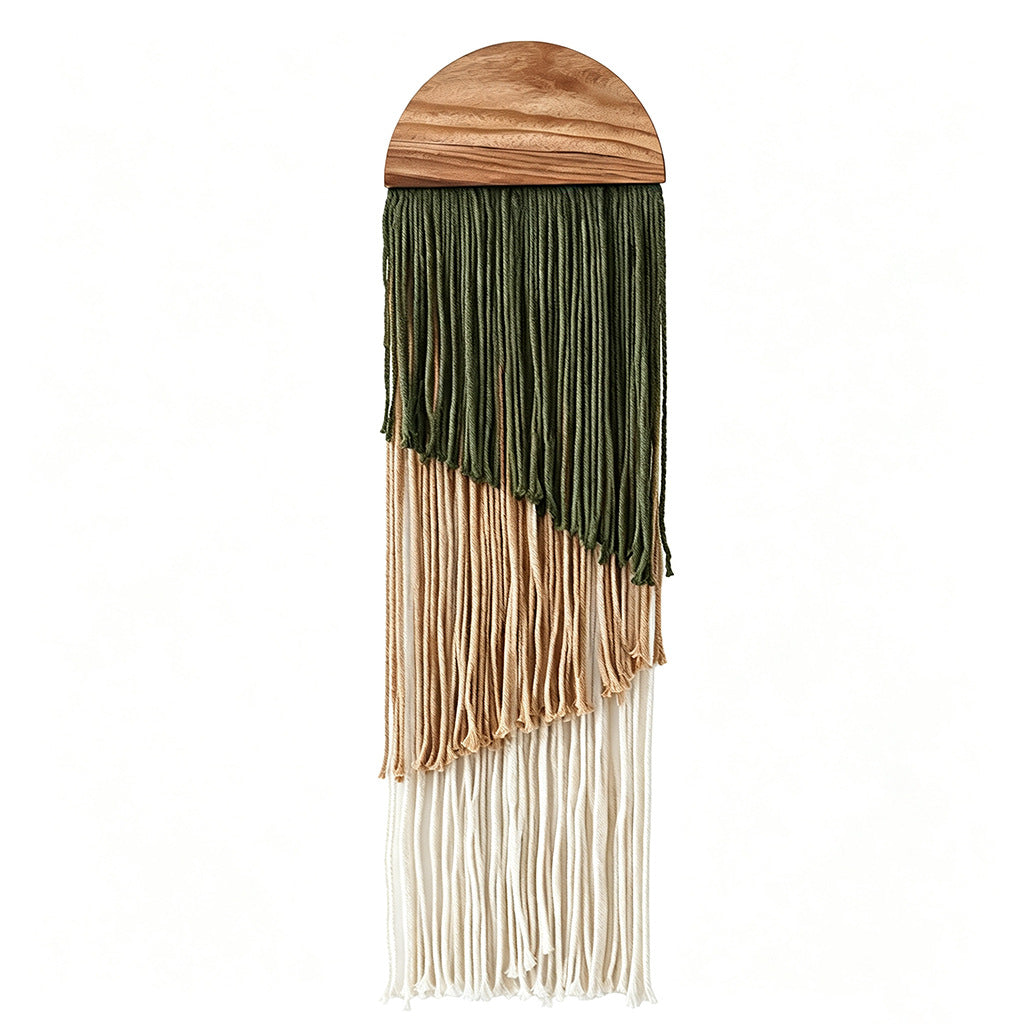 Decorative Macrame Wall Art 10 × 33 Inch | Kelmera