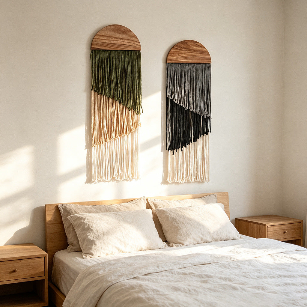 Decorative Macrame Wall Art 10 × 33 Inch | Kelmera