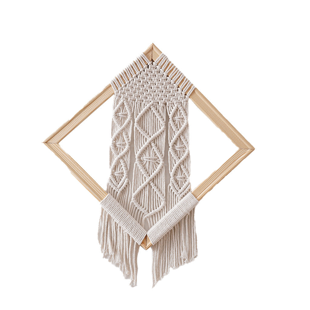 Decorative Macrame Wall Art 12 × 12 Inch | Kelmera