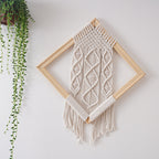 Decorative Macrame Wall Art 12 × 12 Inch | Kelmera