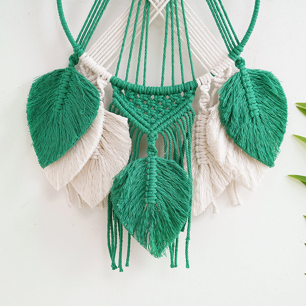 Decorative Macrame Wall Art Green | Kelmera
