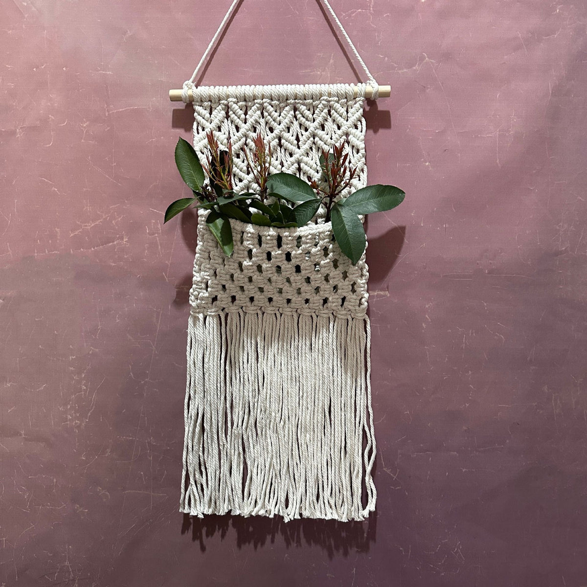 Decorative Macrame Wall Art Off White | Kelmera
