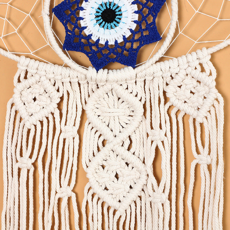 Decorative Macrame Wall Art White Black | Kelmera