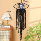 Decorative Macrame Wall Art White Black | Kelmera