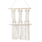 Decorative Macrame Wall Hanging Art with Natural Beaded Detailing | Kelmera
