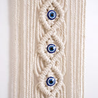 Decorative Macrame Wall Hanging Off White | Kelmera