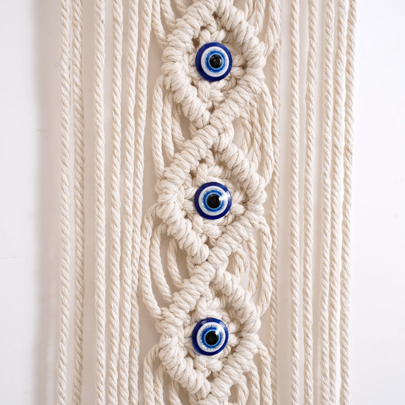 Decorative Macrame Wall Hanging Off White | Kelmera