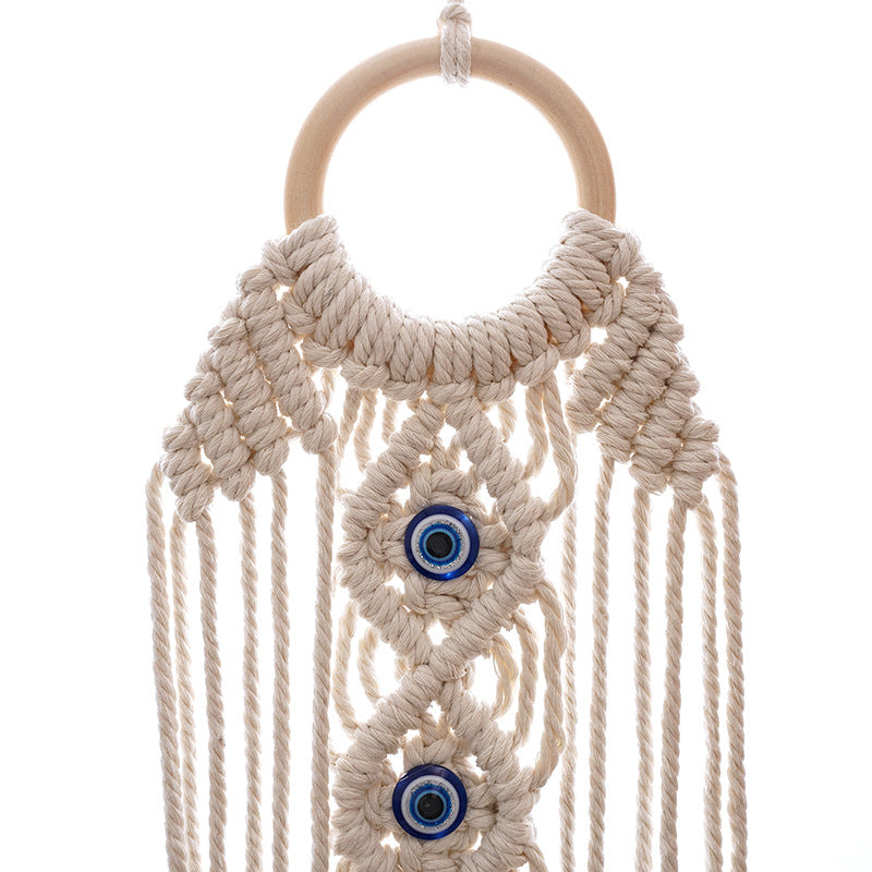 Decorative Macrame Wall Hanging Off White | Kelmera