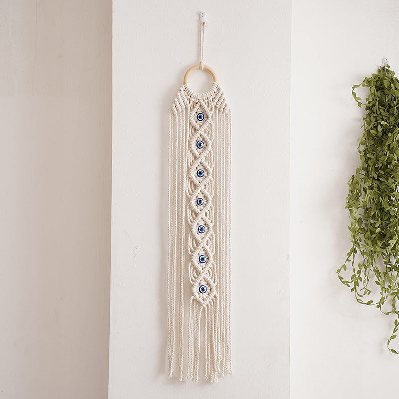 Decorative Macrame Wall Hanging Off White | Kelmera