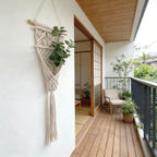 Decorative Macrame Wall Hanging with Elegant Fringed Tassels | Kelmera