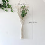 Decorative Macrame Wall Hanging with Elegant Fringed Tassels | Kelmera