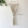 Decorative Macrame Wall Hanging with Elegant Fringed Tassels | Kelmera