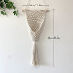 Decorative Macrame Wall Hanging with Elegant Fringed Tassels | Kelmera