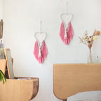 Decorative Macrame Wall Hanging with Heart Design | Kelmera