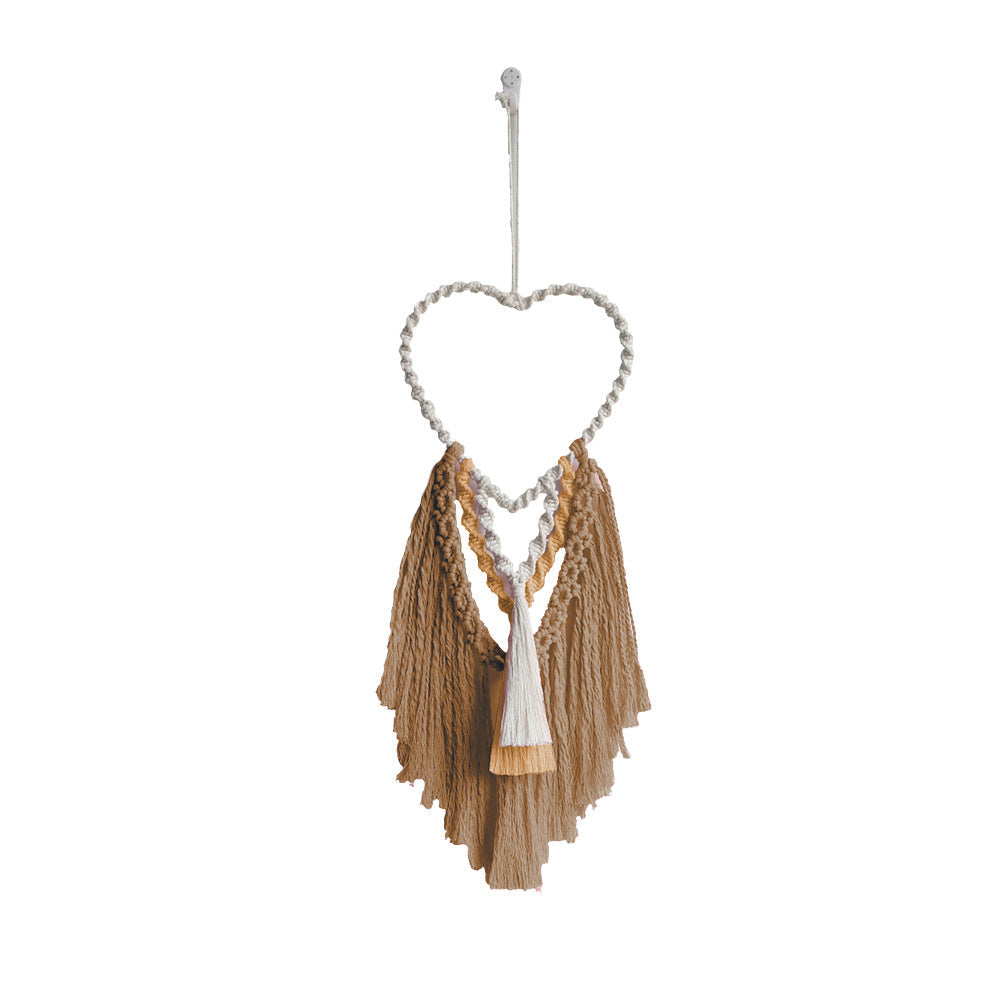 Decorative Macrame Wall Hanging with Heart Design | Kelmera