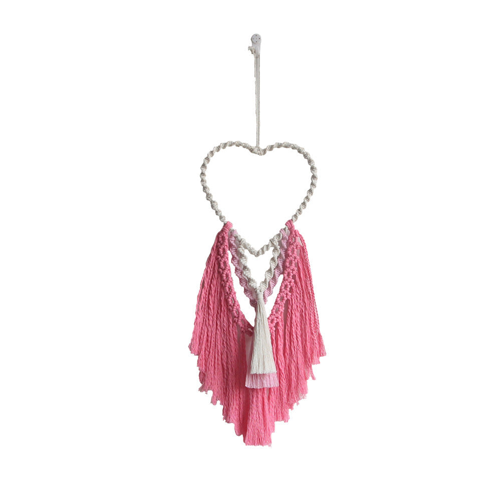 Decorative Macrame Wall Hanging with Heart Design | Kelmera