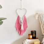 Decorative Macrame Wall Hanging with Heart Design | Kelmera