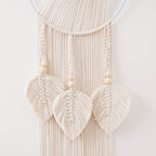 Decorative Macrame Wall Hanging with Leaf Accents | Kelmera