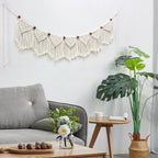 Decorative Macrame Wall Hanging with Ornate Fringes | Kelmera