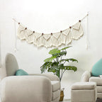 Decorative Macrame Wall Hanging with Ornate Fringes | Kelmera