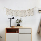Decorative Macrame Wall Hanging with Ornate Fringes | Kelmera