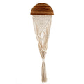 Decorative Macrame Wall Hanging with Wooden Accents | Kelmera