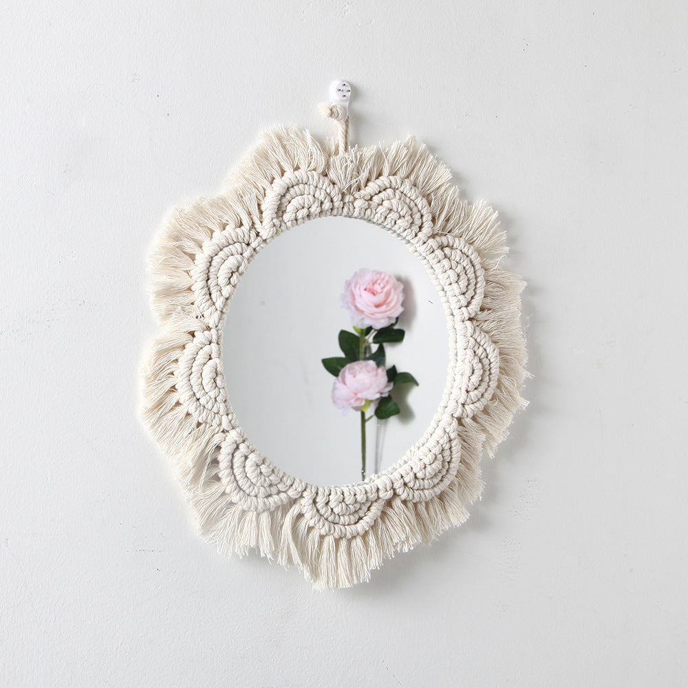 Decorative Macrame Wall Mirror Model Mehh | Kelmera