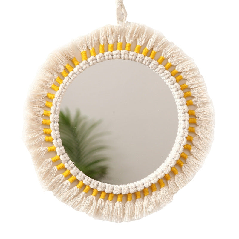 Decorative Macrame Wall Mirror Model Mehh | Kelmera