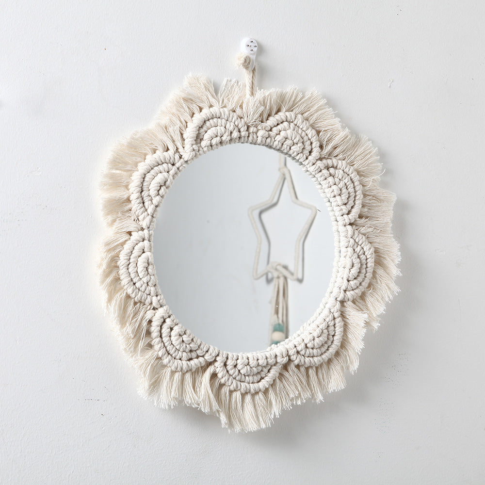 Decorative Macrame Wall Mirror Model Mehh | Kelmera