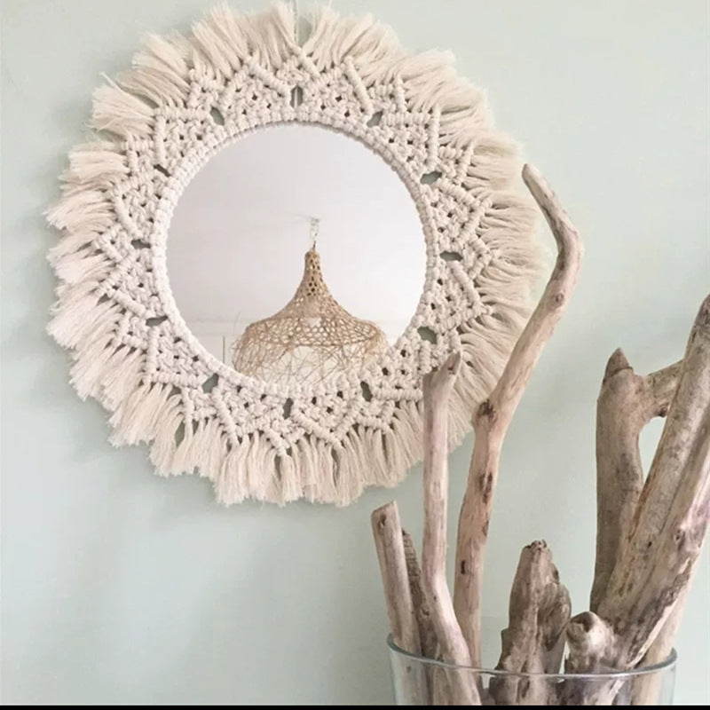 Decorative Macrame Wall Mirror Model Vrwc | Kelmera